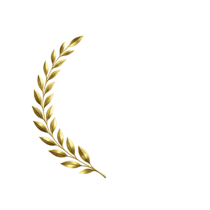 Gold Laurel Left